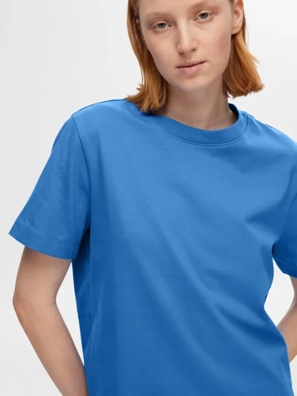 SELECTED BOXY T-SHIRT Blue Sale