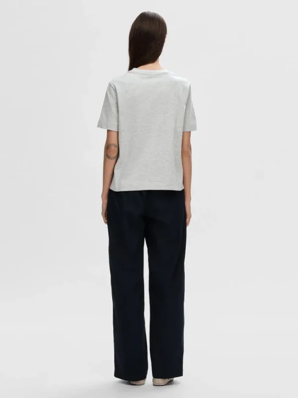 SELECTED BOXY T-SHIRT Grey Shop