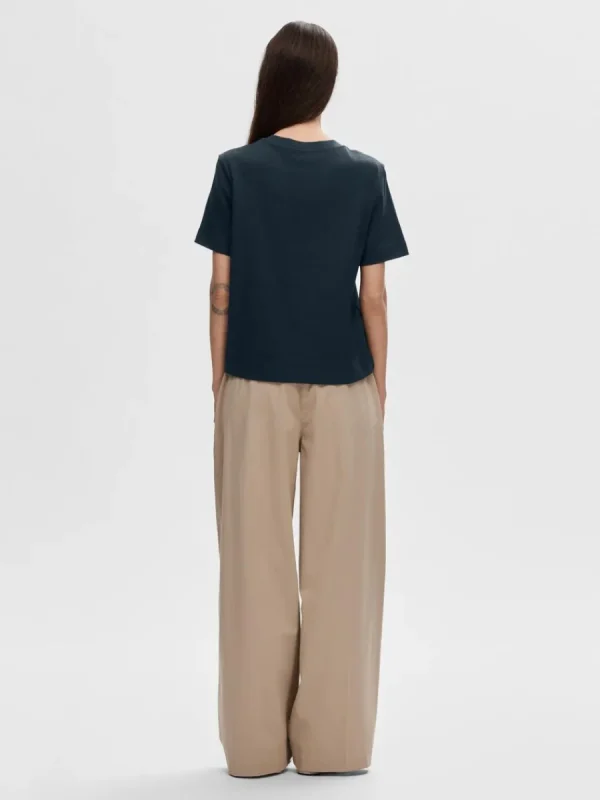 SELECTED BOXY T-SHIRT Blue New