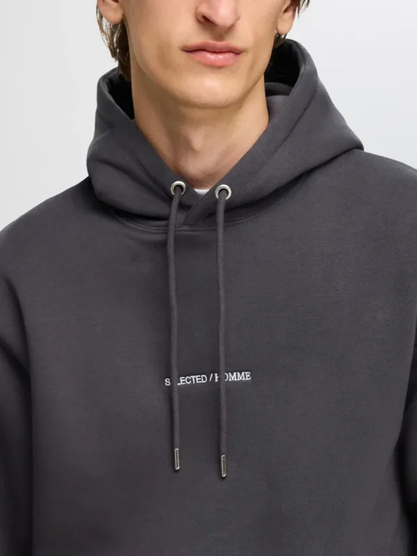 SELECTED BRODYRPRYDD HOODIE Grey Best Sale