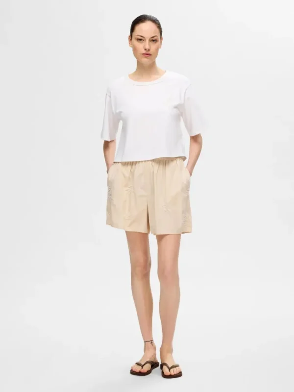 SELECTED BRODYRPRYDD SHORTS Beige Store