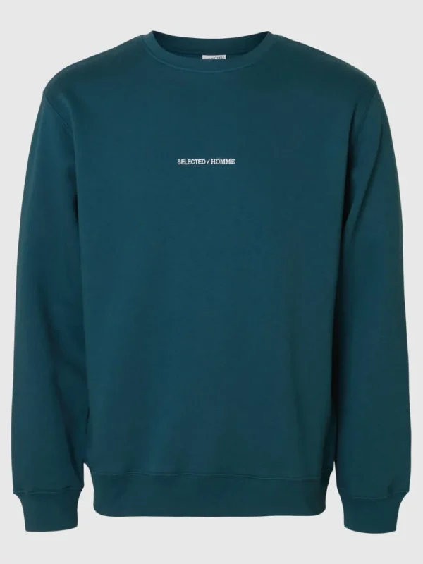 SELECTED BRODYRPRYDD SWEATSHIRT Blue Discount