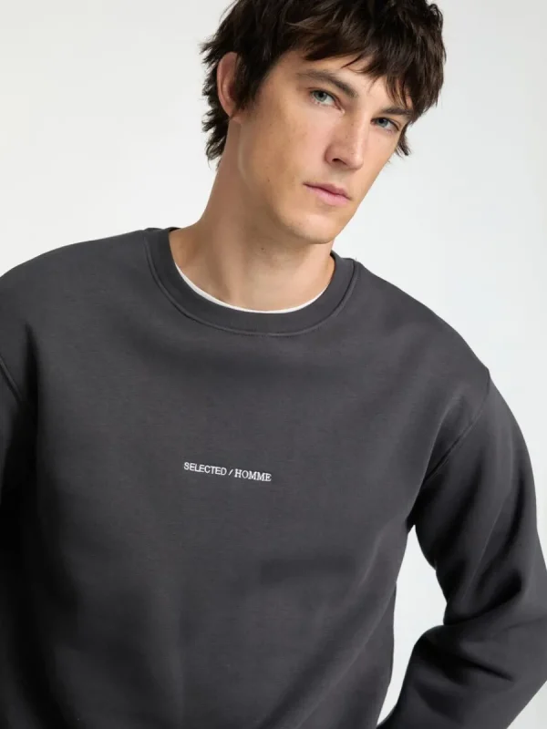 SELECTED BRODYRPRYDD SWEATSHIRT Grey Cheap