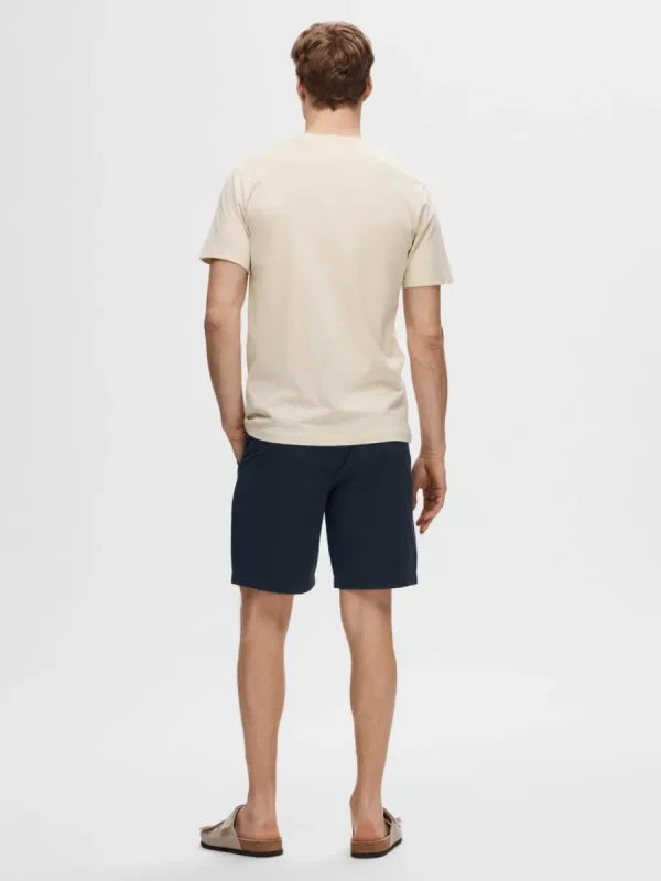 SELECTED BRODYRPRYDD T-SHIRT Beige Flash Sale