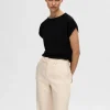 SELECTED BÅTRINGNING T-SHIRT Black Cheap