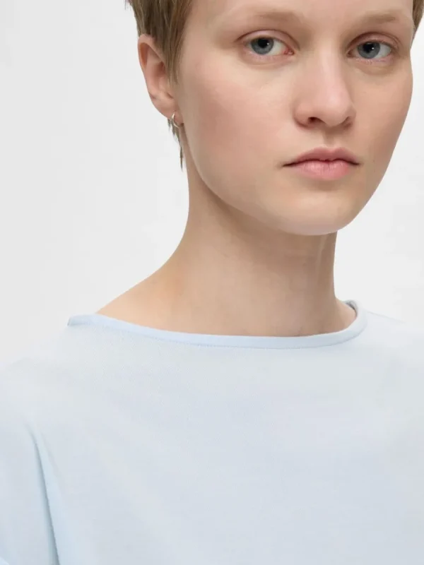 SELECTED BÅTRINGNING T-SHIRT Blue Flash Sale