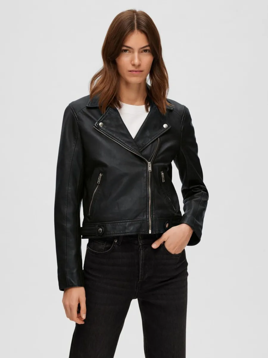 classic_lderjacka_0.webp SELECTED CLASSIC LÄDERJACKA Black New