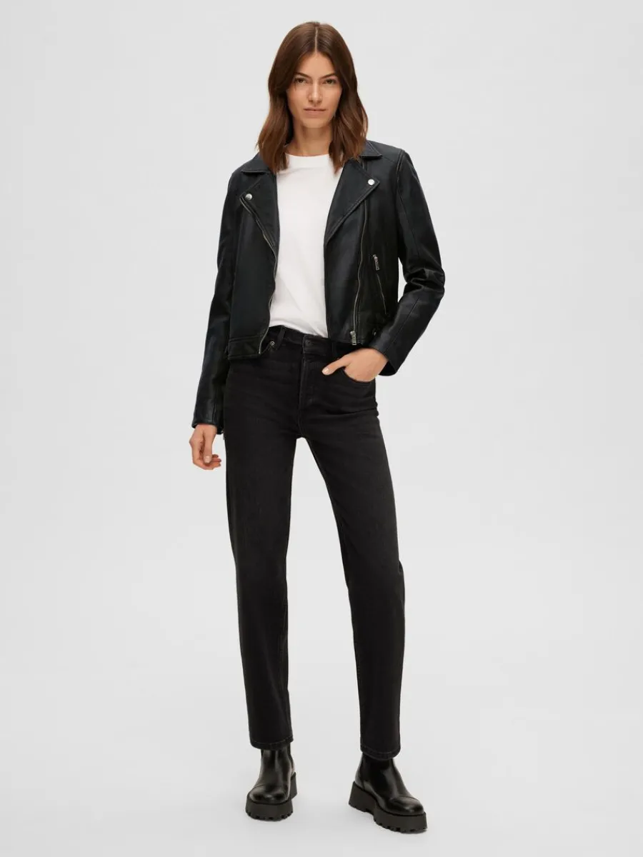 classic_lderjacka_1.webp SELECTED CLASSIC LÄDERJACKA Black New