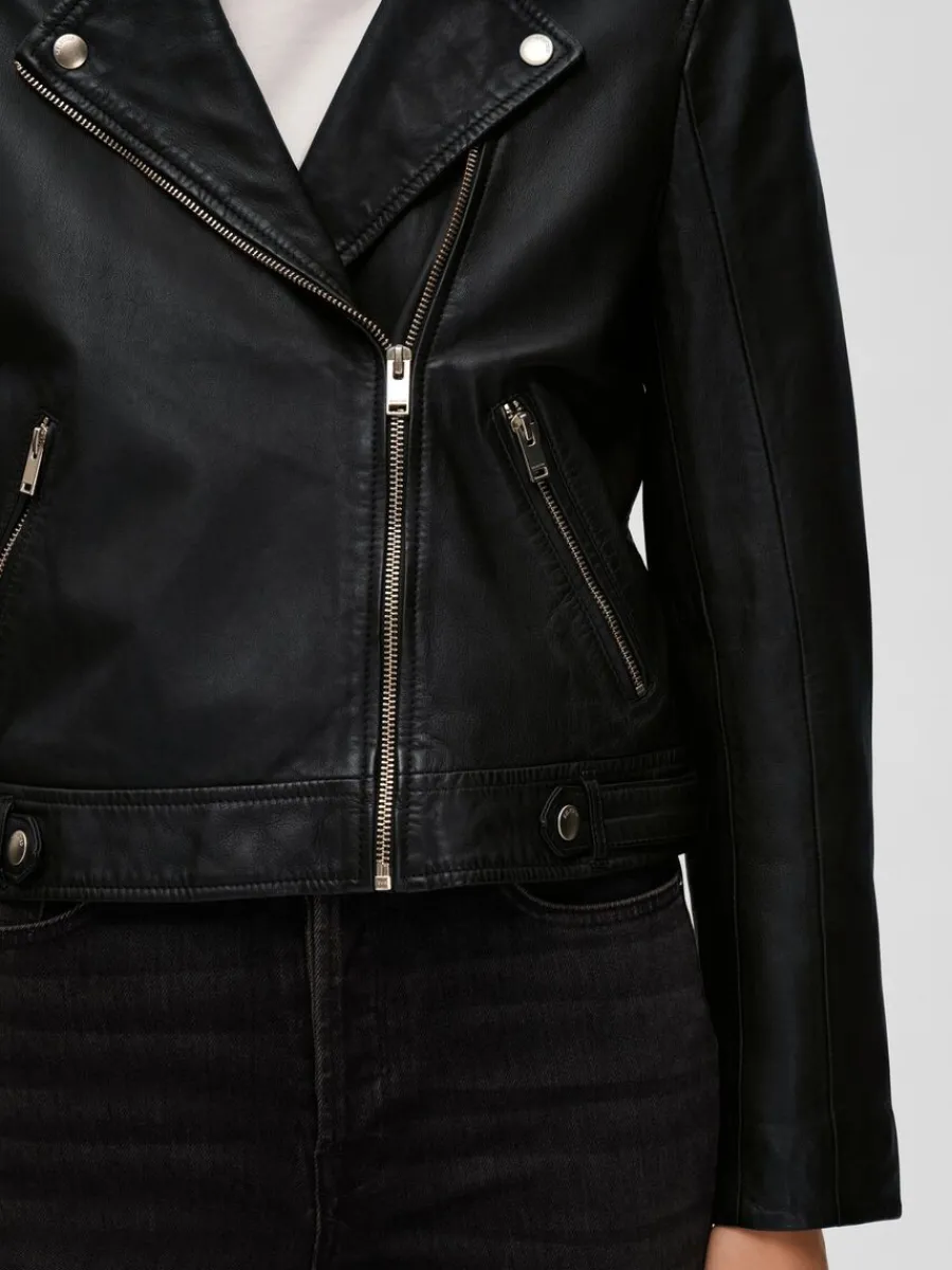 classic_lderjacka_3.webp SELECTED CLASSIC LÄDERJACKA Black New