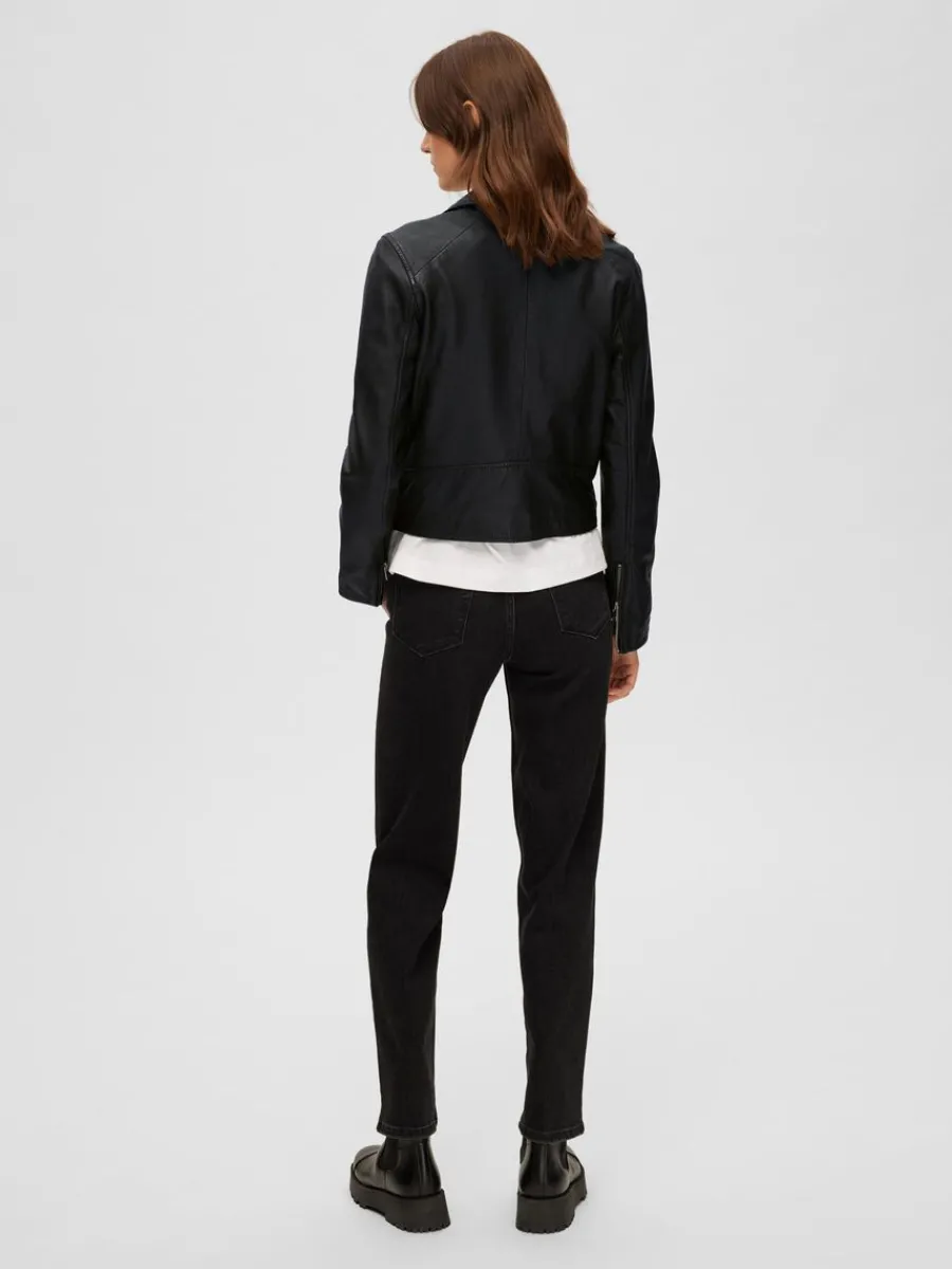classic_lderjacka_4.webp SELECTED CLASSIC LÄDERJACKA Black New
