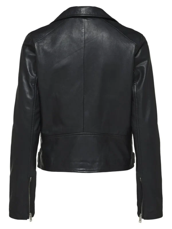 SELECTED CLASSIC LÄDERJACKA Black New