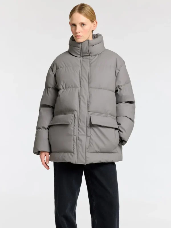 SELECTED COATED VADDERAD JACKA Grey Cheap