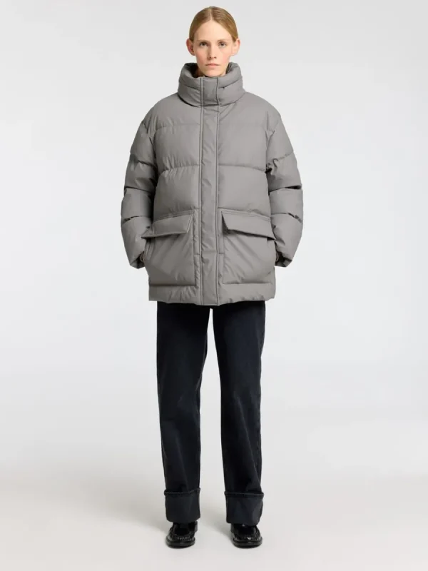 SELECTED COATED VADDERAD JACKA Grey Cheap