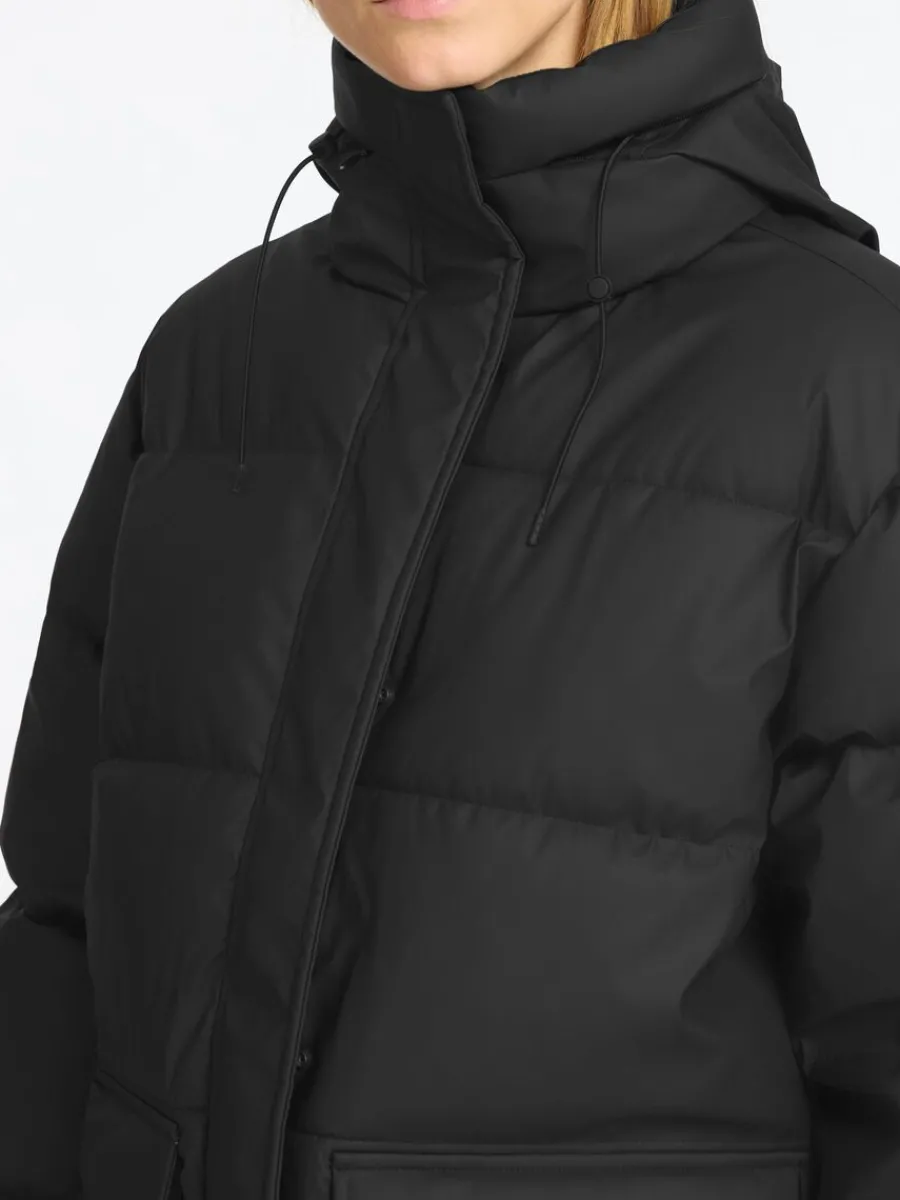 coated_vadderad_jacka_3-2.webp SELECTED COATED VADDERAD JACKA Black Outlet
