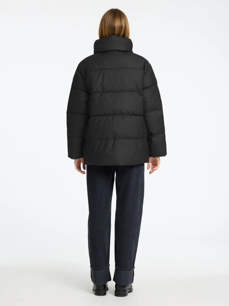 coated_vadderad_jacka_4-2.webp SELECTED COATED VADDERAD JACKA Black Outlet
