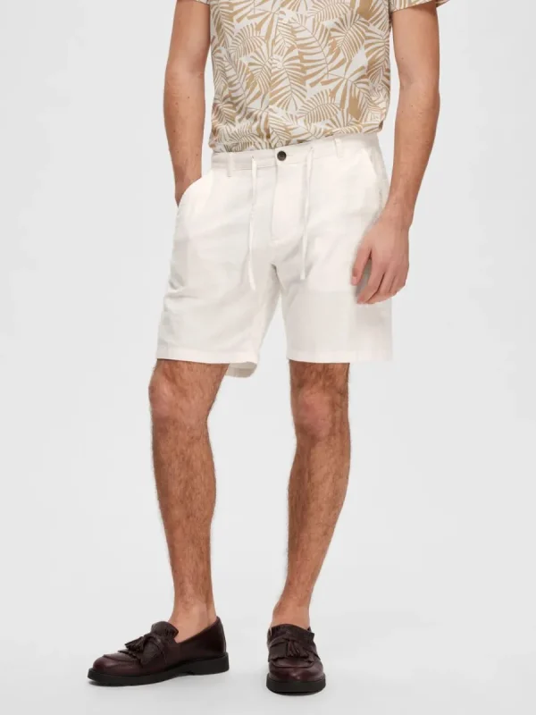 SELECTED COMFORT FIT SHORTS White Best Sale