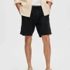 SELECTED COMFORT FIT SHORTS Black Fashion