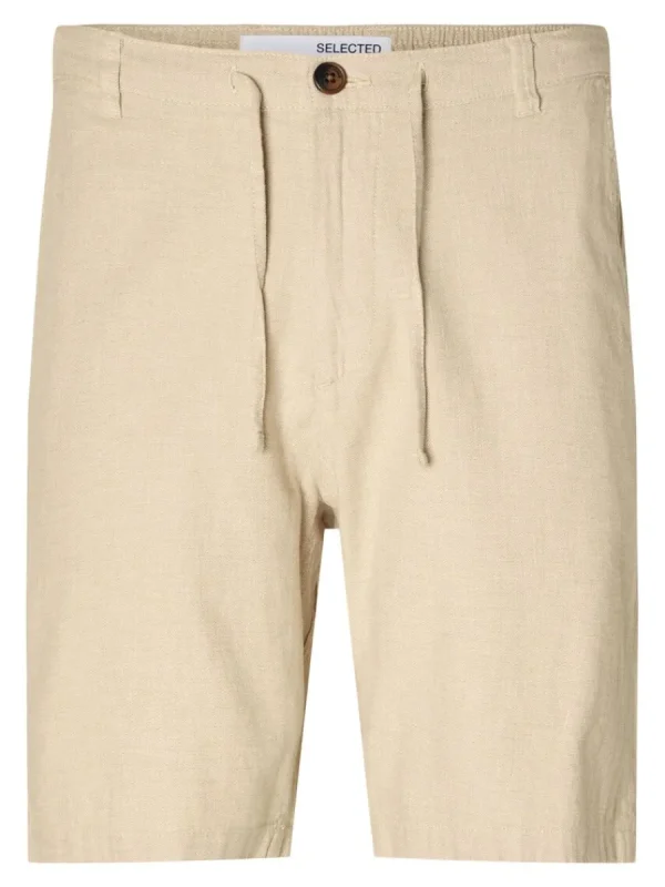 SELECTED COMFORT FIT SHORTS Beige Cheap