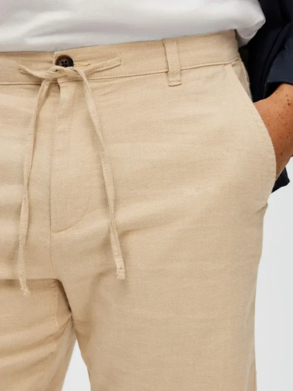 SELECTED COMFORT FIT SHORTS Beige Cheap