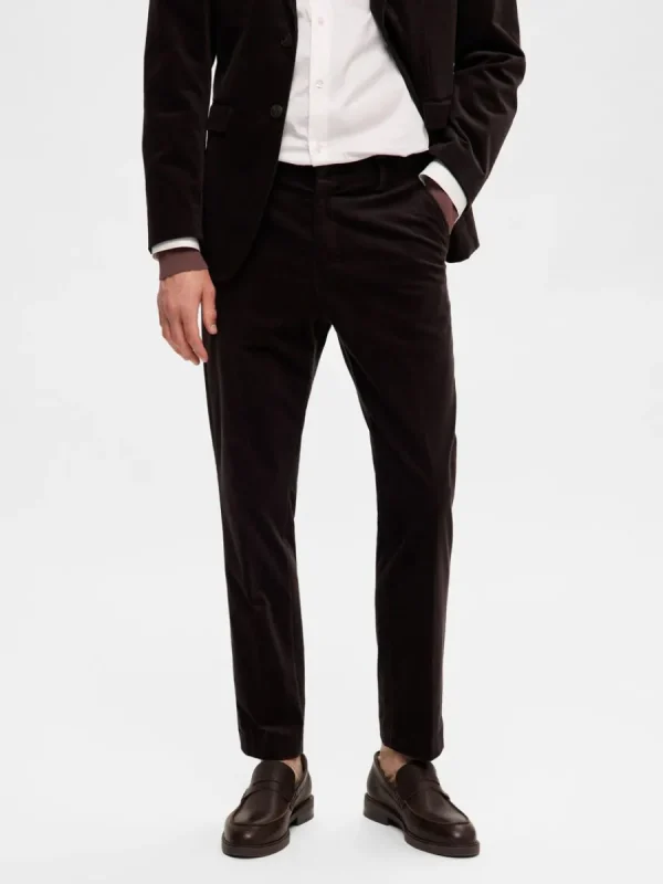 SELECTED CORDUROY BYXOR Brown Fashion