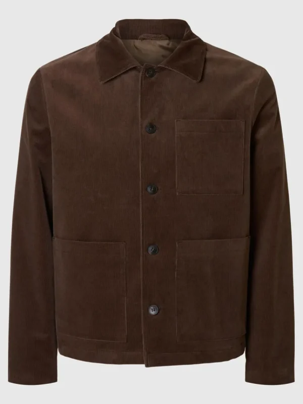 SELECTED CORDUROY KAVAJ Brown New