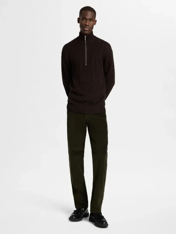 SELECTED CORDUROY RAKA BYXOR Green Online