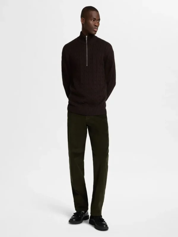 SELECTED CORDUROY RAKA BYXOR Green Online