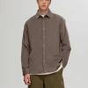 SELECTED CORDUROY SKJORTA Brown Hot