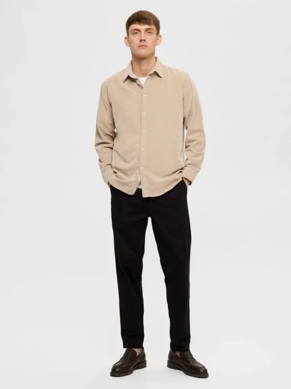 SELECTED CORDUROY SKJORTA Beige Outlet