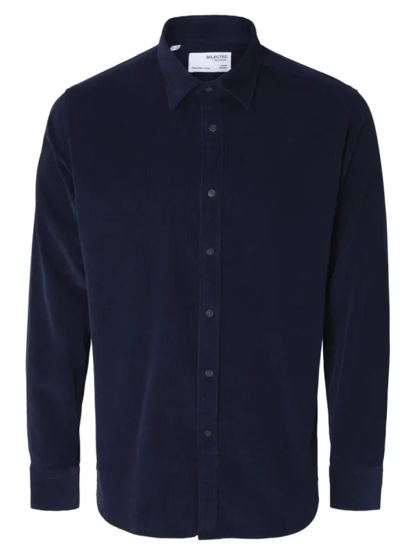SELECTED CORDUROY SKJORTA Blue Best