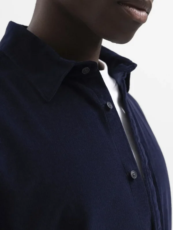 SELECTED CORDUROY SKJORTA Blue Best