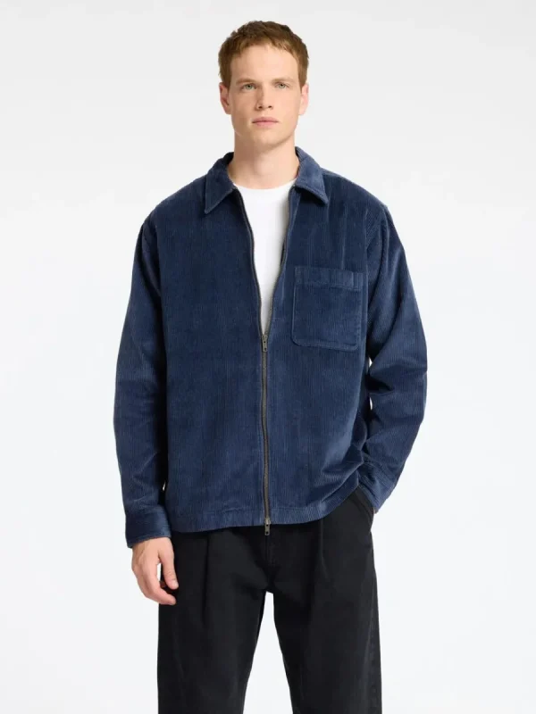 SELECTED CORDUROY ÖVERSKJORTA Blue Store