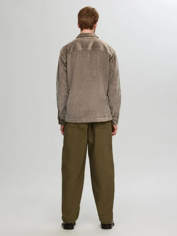SELECTED CORDUROY ÖVERSKJORTA Brown Cheap