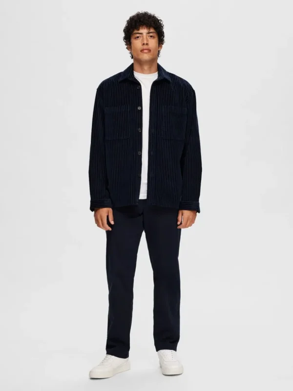SELECTED CORDUROY ÖVERSKJORTA Blue Online