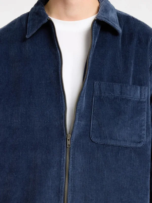 SELECTED CORDUROY ÖVERSKJORTA Blue Store