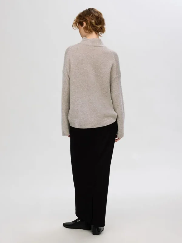 SELECTED CUELLO ENROLLADO STICKAD TRÖJA Brown Online
