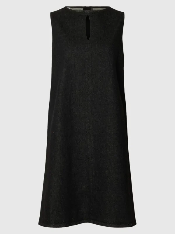 SELECTED DENIM KORT KLÄNNING Black New