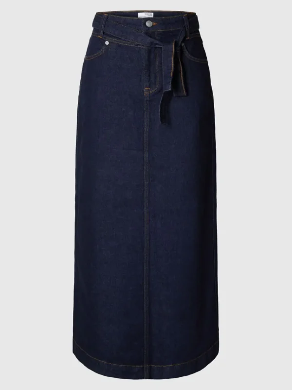 SELECTED DENIM MAXIKJOL Blue Discount