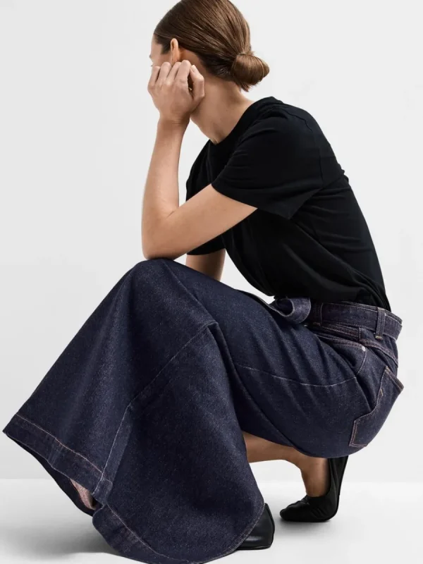 SELECTED DENIM MAXIKJOL Blue Discount