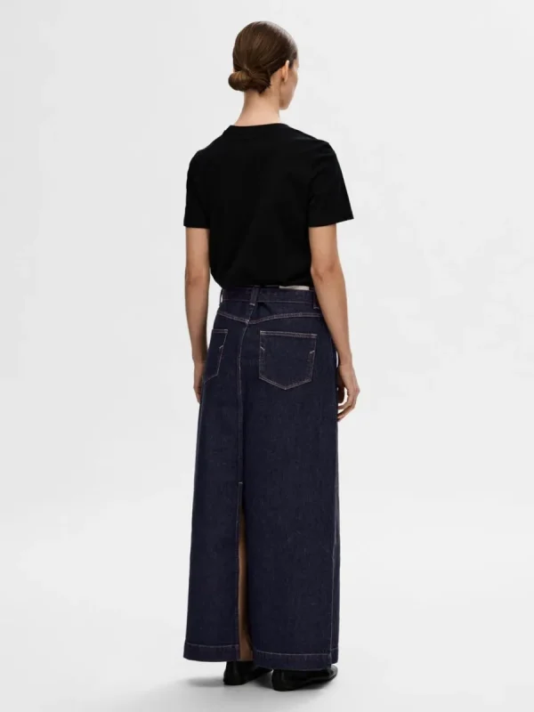 SELECTED DENIM MAXIKJOL Blue Discount