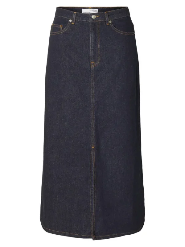 SELECTED DENIM MIDIKJOL Blue Best Sale