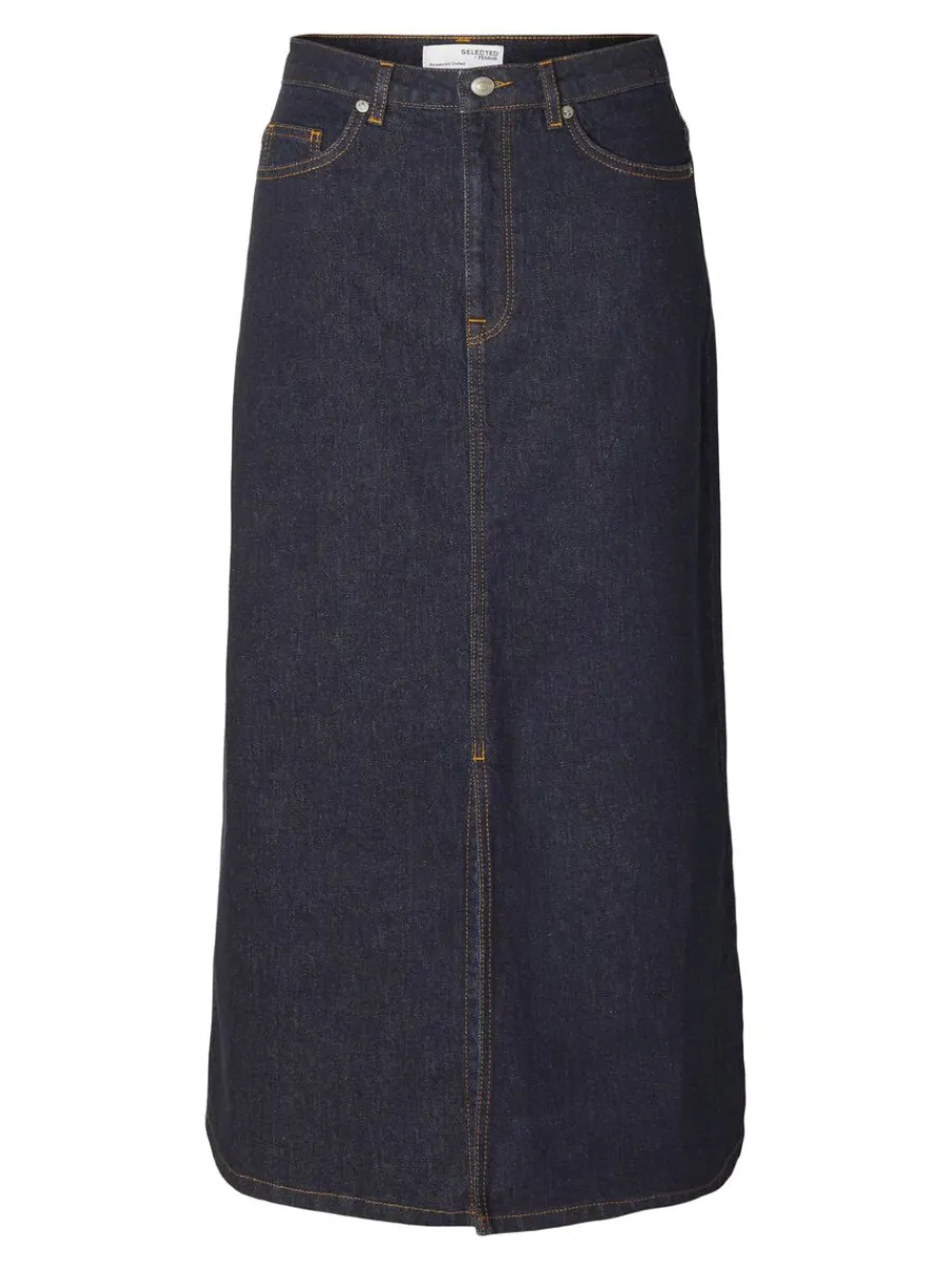 denim_midikjol_0.webp SELECTED DENIM MIDIKJOL Blue Best Sale