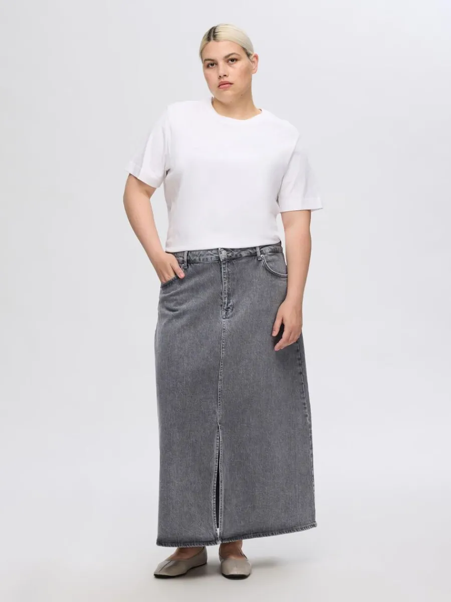 denim_midikjol_1-2.webp SELECTED DENIM MIDIKJOL Grey Cheap