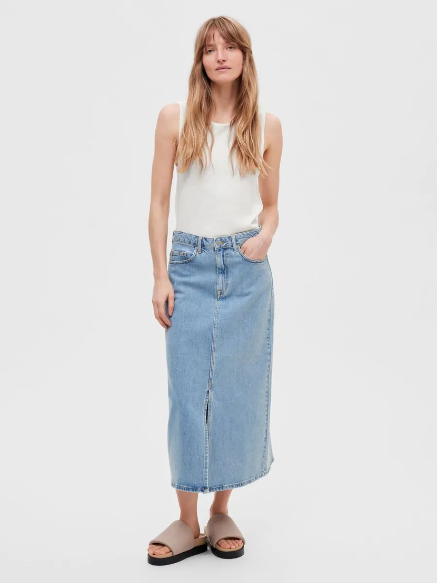 denim_midikjol_2-3.webp SELECTED DENIM MIDIKJOL Blue Best Sale