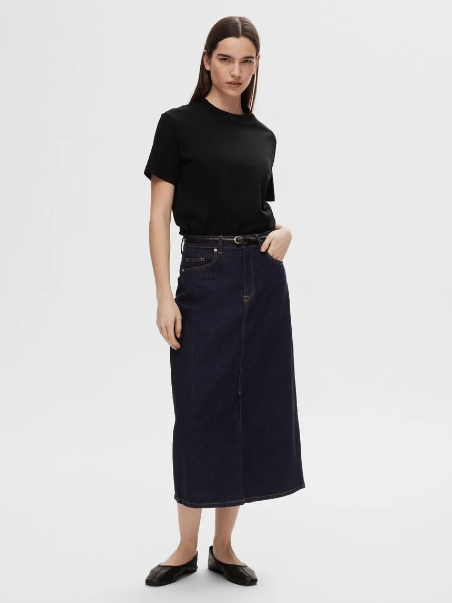 denim_midikjol_2.webp SELECTED DENIM MIDIKJOL Blue Best Sale