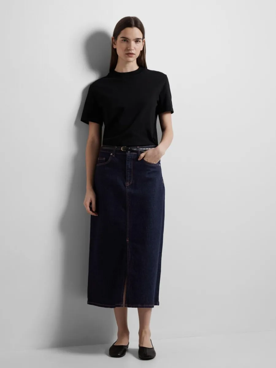 denim_midikjol_3.webp SELECTED DENIM MIDIKJOL Blue Best Sale