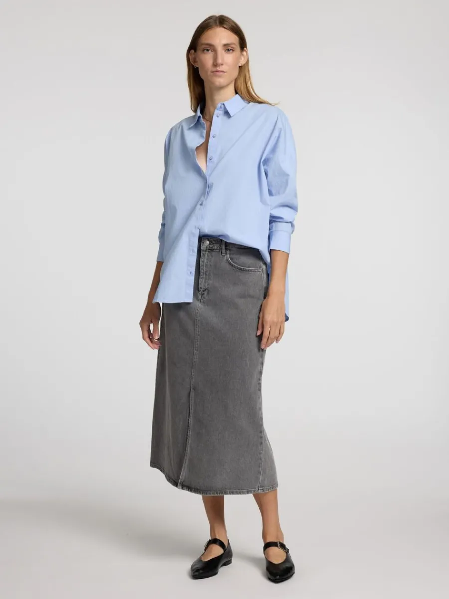 denim_midikjol_4-2.webp SELECTED DENIM MIDIKJOL Grey Cheap