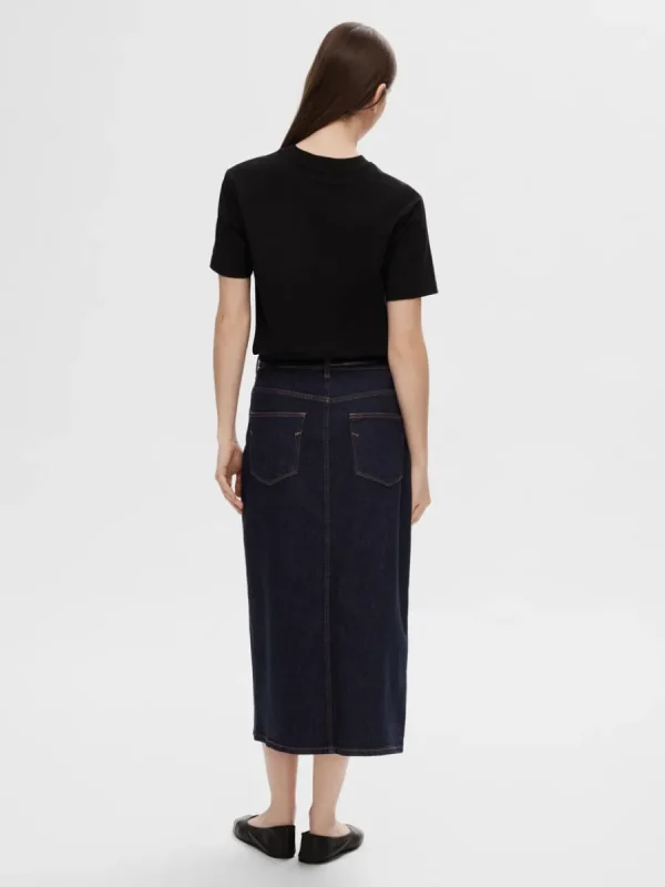 SELECTED DENIM MIDIKJOL Blue Best Sale