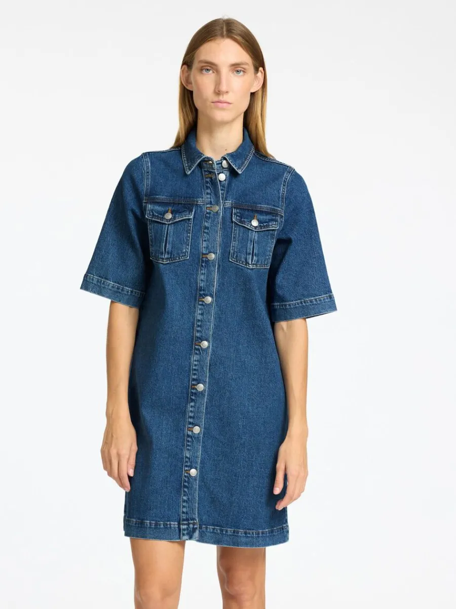 denim_midiklnning_0-1.webp SELECTED DENIM MIDIKLÄNNING Blue Cheap