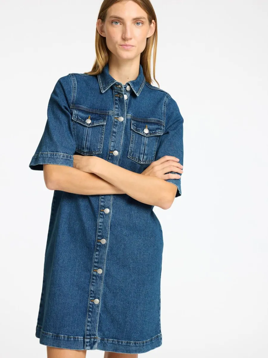 denim_midiklnning_2-1.webp SELECTED DENIM MIDIKLÄNNING Blue Cheap